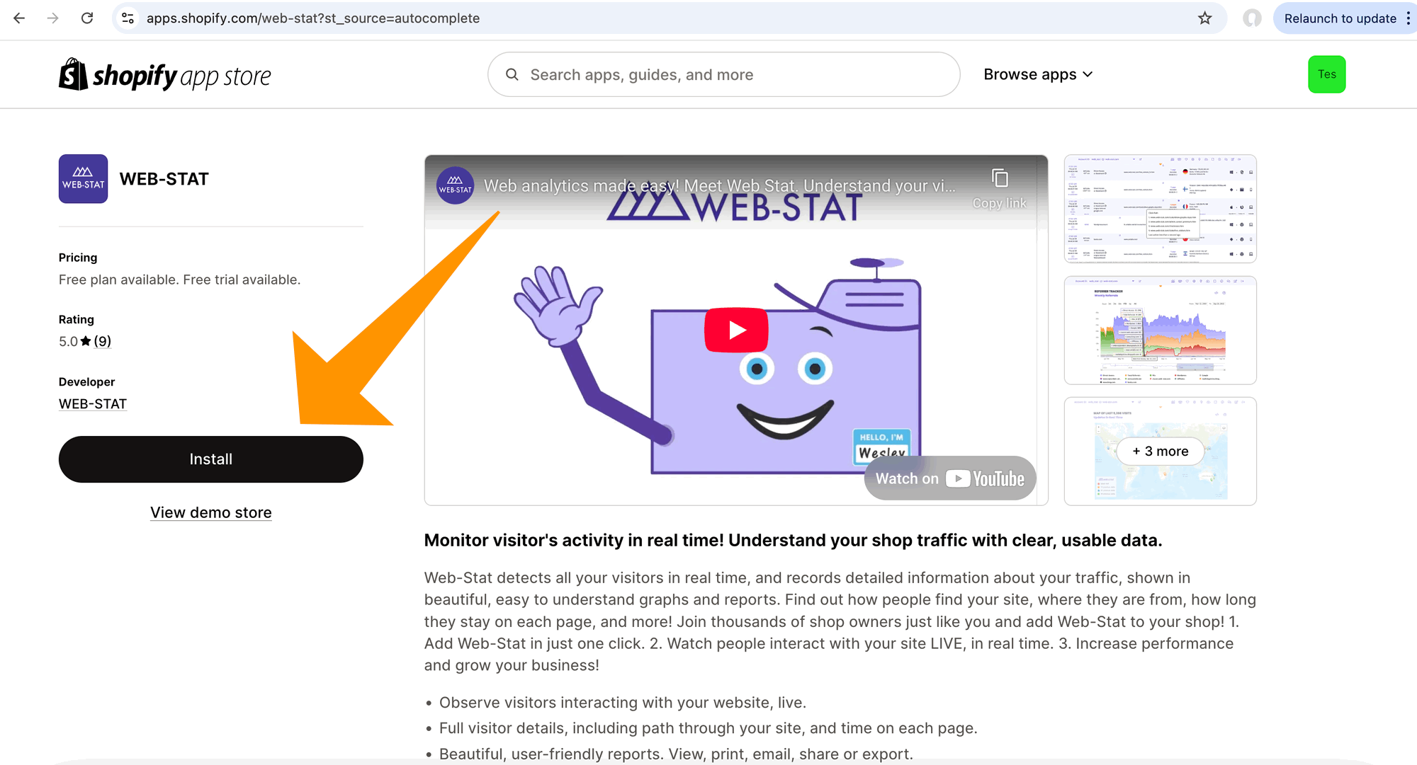 Aggiungi Web-Stat 3