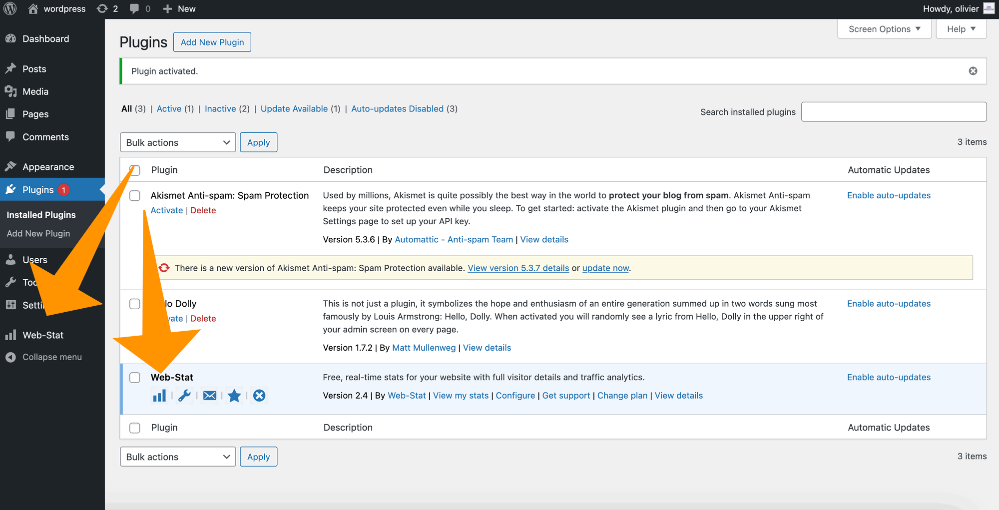 Aggiungi Web-Stat 4